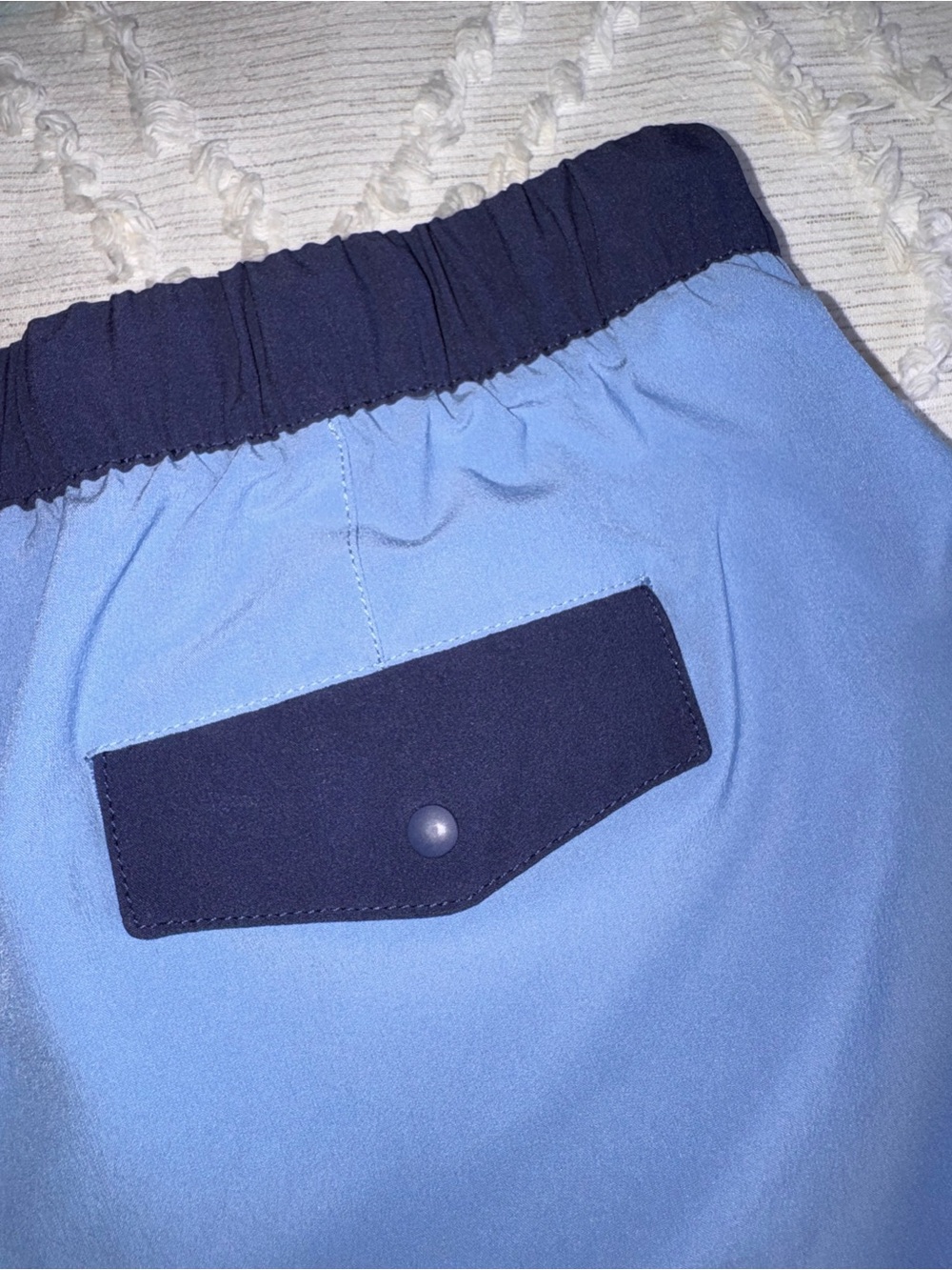 Vintage Y2K Patagonia Women’s Surf / Swim Shorts – Powder Blue & Navy – L - Picture 9 of 12